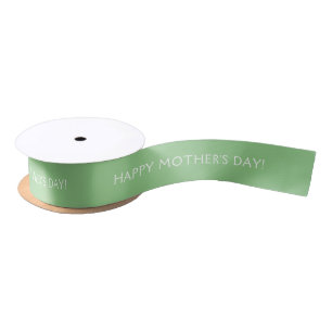 Moederdag Green Satin Ribbon Satijnen Lint