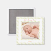 Moederdag Groen Beste mama ooit Foto Gift Magneet (Voorkant / Achterkant)