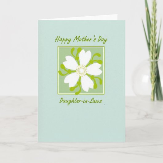 Moederdag groene kaart (Voorkant)