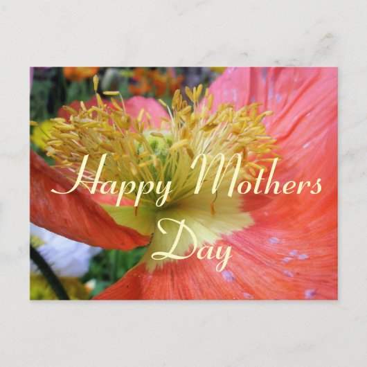 Moederdag groet briefkaart (Voorkant)