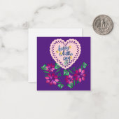 Moederdag Groet Notitiekaartje (Voorkant / Achterkant in situ)