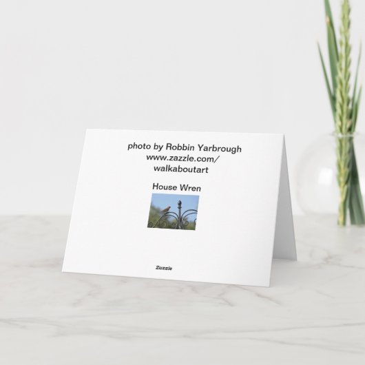 Moederdag Groet van Little Red Bird Kaart (Achterkant)