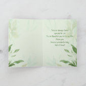 Moederdag Grootmoeder Chickadee Garden Bird Kaart (Binnen)