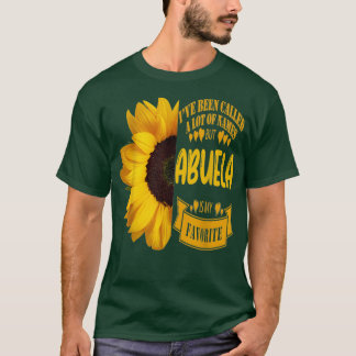 Moederdag Grootouders Dag Big Sunflower Abuela T-shirt
