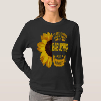 Moederdag Grootouders Dag Grote Zonnebloem Babush T-shirt