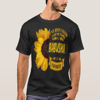 Moederdag Grootouders Dag Grote Zonnebloem Babush T-shirt