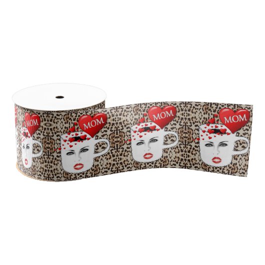 Moederdag Grosgrain Lint (Spoel)