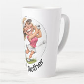 Moederdag grote golf Latte-mok Latte Mok (Rechterhoek)