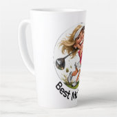 Moederdag grote golf Latte-mok Latte Mok (Linkerhoek)