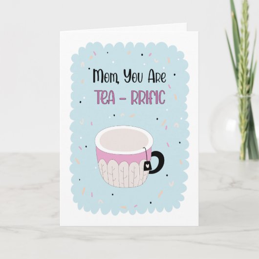 Moederdag Grote Mam Grappige Tea Pun Quote Kaart (Voorkant)