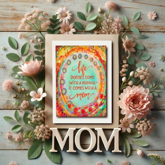 Moederdag Handleiding Cute Grappig Mooie Krachtige Kaart