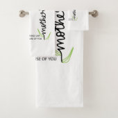 Moederdag Handprint gepersonaliseerd Bad Handdoek (Insitu)