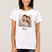 Moederdag Happy Family Ma Aangepaste foto naam T-shirt (Voorkant)