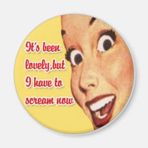 moederdag Happy Houseechtgenote Funny Retro Magnet