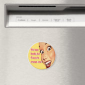 Moederdag Happy Housewife Funny Retro Magnet (Insitu (Vaatwasser))