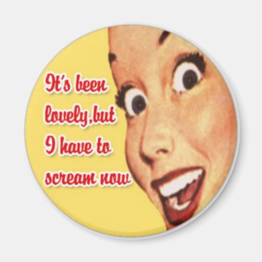 Moederdag Happy Housewife Funny Retro Magnet (Voorkant)