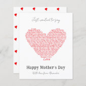 Moederdag Harde liefde Bijbelprijsopgave Begroting (Voorkant / Achterkant)