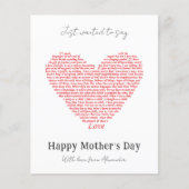 Moederdag Harde liefde Bijbelprijsopgave Begroting (Voorkant)