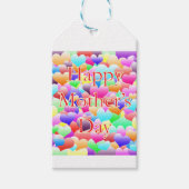 Moederdag harten cadeaulabel (Voorkant)