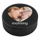 moederdag hartfoto leuk hockey puck (3/4)