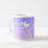 Moederdag Hartjes op Regenboog Koffiemok (Voorkant links)