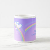 Moederdag Hartjes op Regenboog Koffiemok (Center)