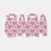 Moederdag Heart Bouquet Pattern Bedankdoosjes (Uitgevouwen)