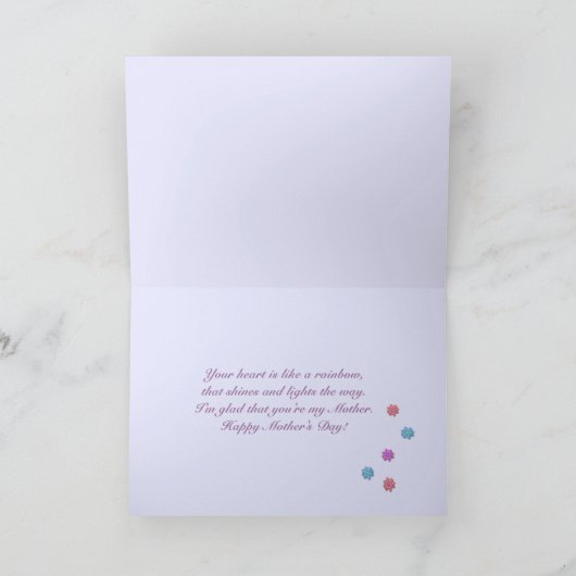 Moederdag Heart Kaart (Binnen)