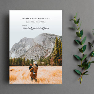 Moederdag Heartfelt Quote Flat Holiday Kaart