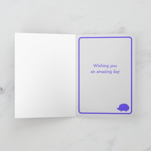 Moederdag Hedgehog Hedge-hugs met Hart Kaart (Binnen)