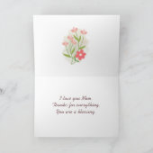 Moederdag Heer zegene U Bijbelvers Christelijk Feestdagen Kaart (Binnen)