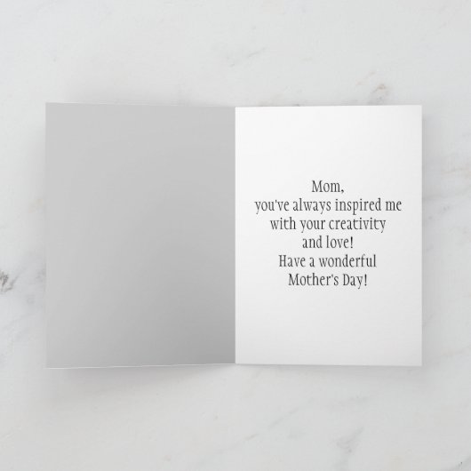 Moederdag-hengelkaart Kaart (Binnen)