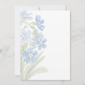 Moederdag Herdenking Kaart met Vergeet Me Nots (Achterkant)