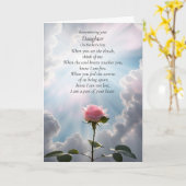 Moederdag Herdenking van Dochter Loving Thought Kaart (Gele Bloem)