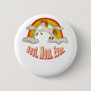 moederdag. Het beste. Mam. Ooit. Ronde Button 5,7 Cm