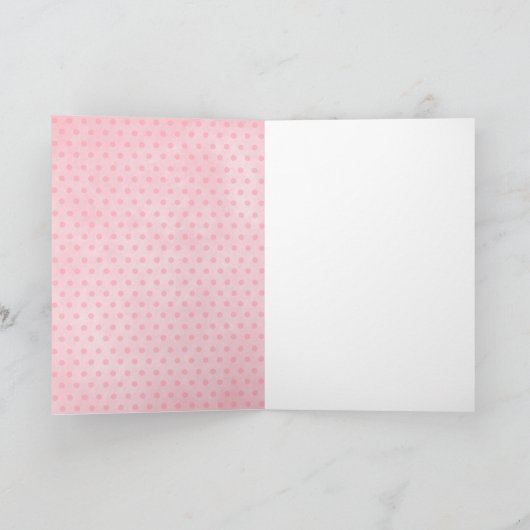 Moederdag - het Roze Spaniel van de Aanzetsteen Kaart (Binnen)