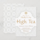 Moederdag High Tea Uitnodiging (Voorkant / Achterkant)
