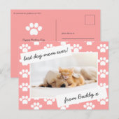 moederdag hond mam foto briefkaart (Voorkant / Achterkant)