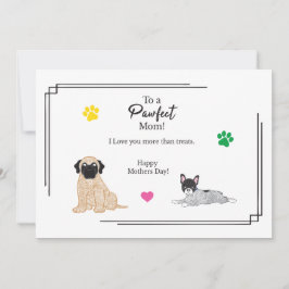 Moederdag honden kaart