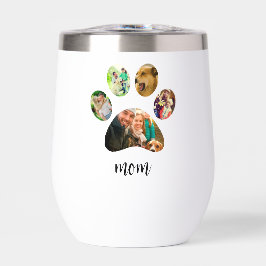 Moederdag Hondenmoeder | 5 Paw Print Fotocollage