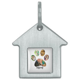 Moederdag Hondenmoeder | 5 Paw Print Fotocollage Huisdieren Naamplaatje