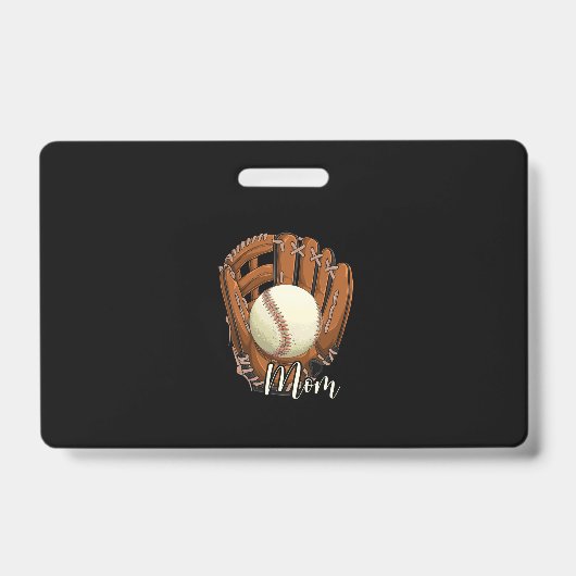 Moederdag honkbal trui Softbal Mama Badge (Voorzijde)