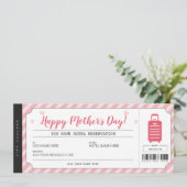 Moederdag Hotel verblijf Cadeaubon Voucher Certifi Kaart (Staand voorkant)