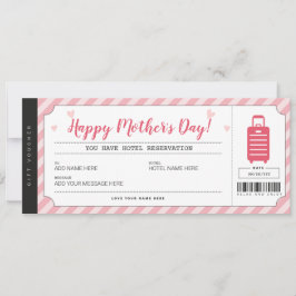 Moederdag Hotel verblijf Cadeaubon Voucher Certifi Kaart