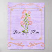 Moederdag houdt van je mama Poster (Voorkant)