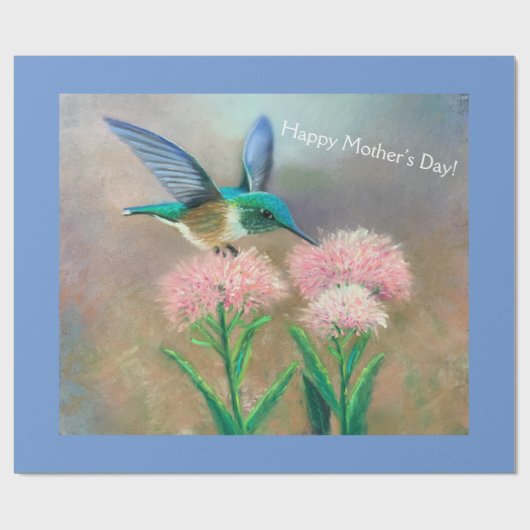Moederdag Hummingbird Gift Wrap Cadeaupapier (Vlak)