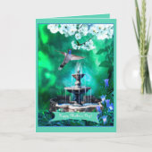 Moederdag Hummingbird in Sacred Garden Kaart (Voorkant)