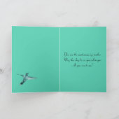 Moederdag Hummingbird in Sacred Garden Kaart (Binnen)