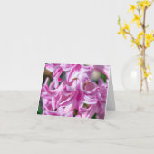 Moederdag Hyacint Aanpasbare Groet Kaart (Gele Bloem)