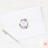 Moederdag Hydrangea Elegante bloemenvakantie Vierkante Sticker (Envelop)